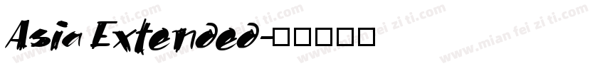 Asia Extended字体转换